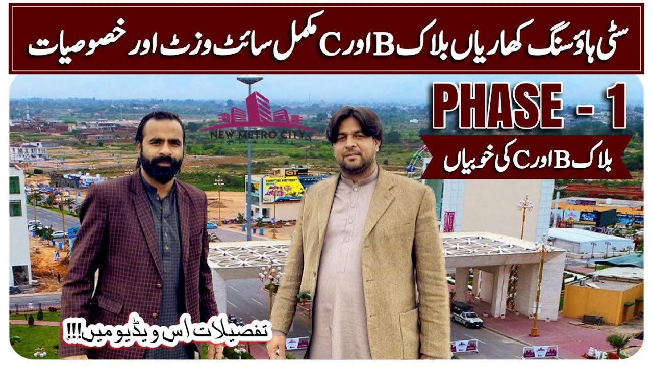 New Metro City Kharian - Sector 1 Block B and C Site Visit & Latest Development Update